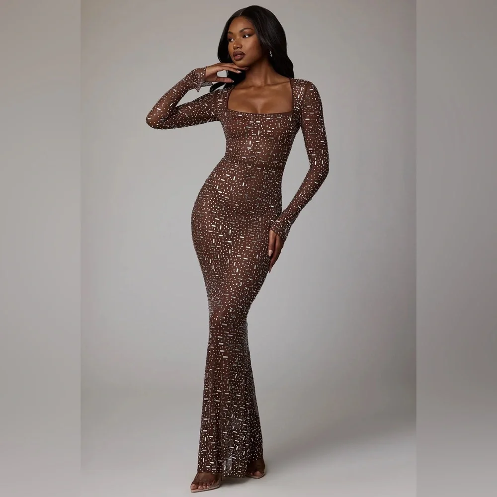 Oh Polly Isabeu Embellished Maxi Dress - Picture 1 of 3
